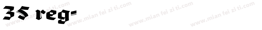 35 reg字体转换